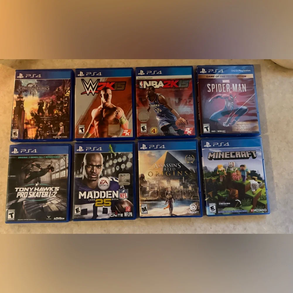 PlayStation 4 (PS4) Console – 1TB Storage – 8 Game Bundle